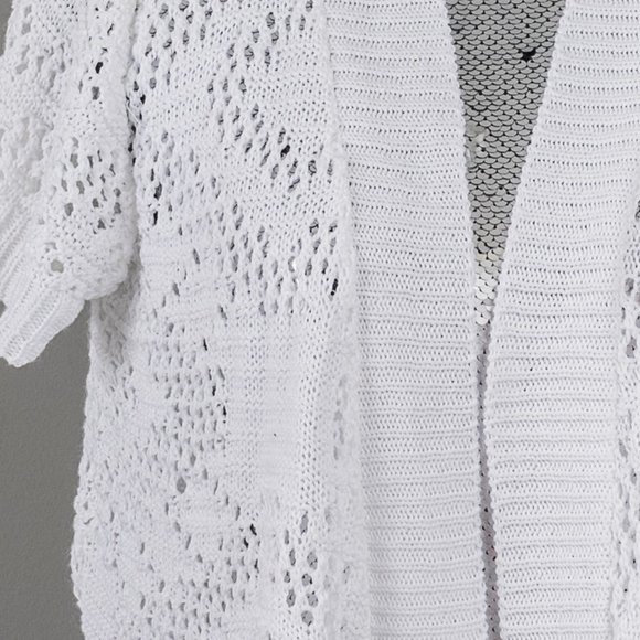 NWOT Joseph A crochet cardi - M - Picture 2 of 4